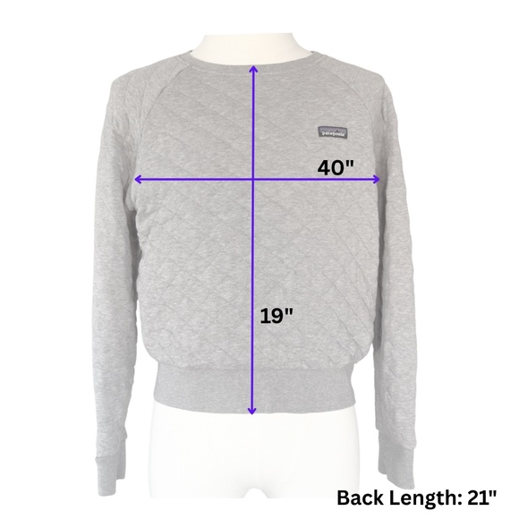 Patagonia | Organic Cotton Quilt Crew | Light Grey | Fits like S or fitted M - Picture 12 of 13